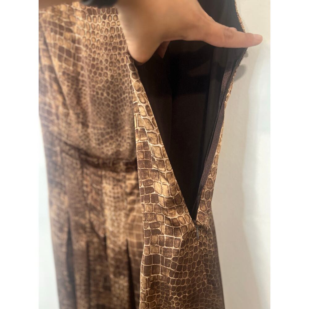 Jones New York Python Snake Print Lined Sleevless… - image 4